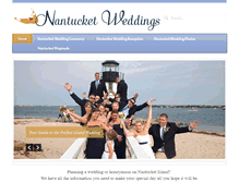 Tablet Screenshot of nantucketweddings.com